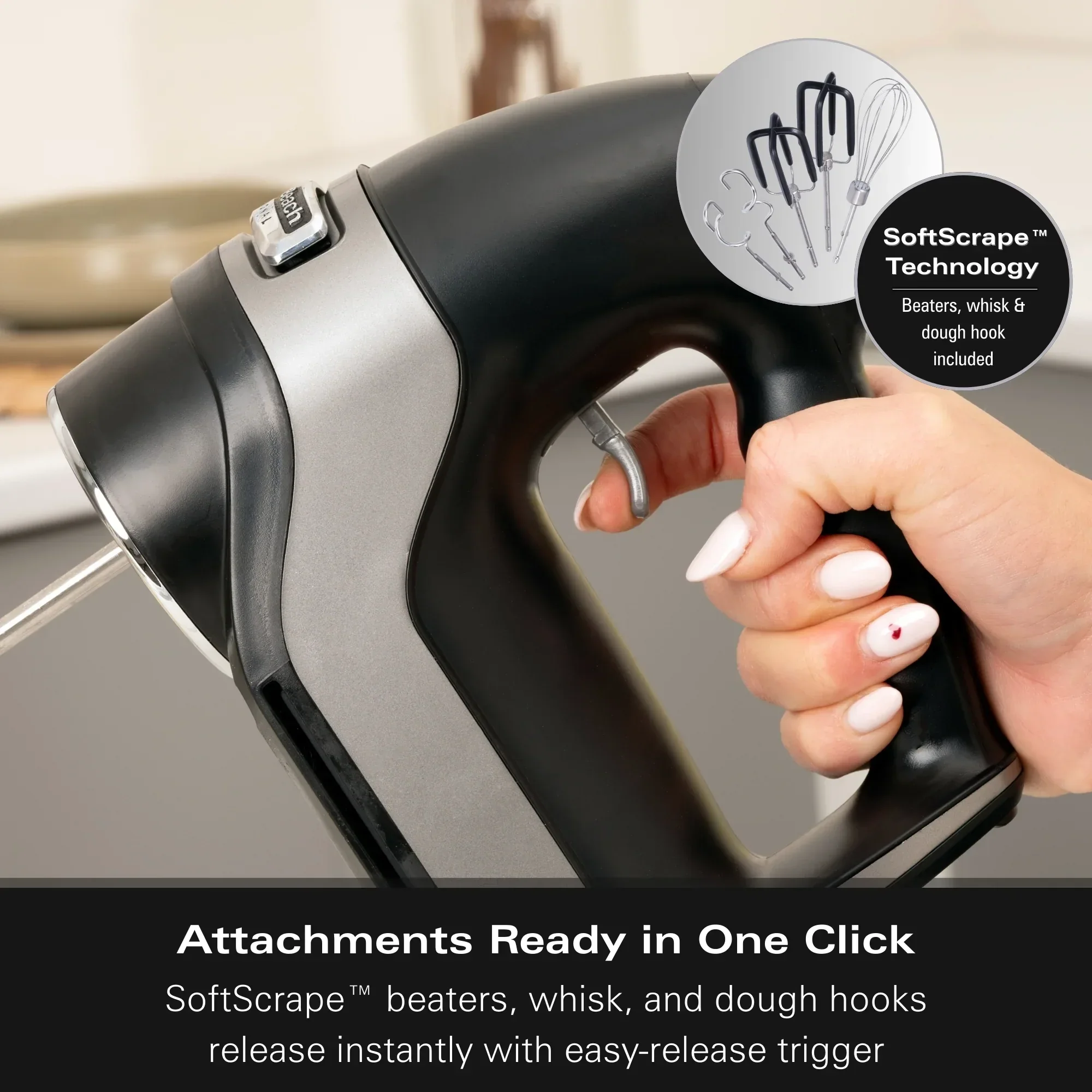 Hamilton Beach Professional 7-Speed Digital Electric Hand Mixer - Image 9