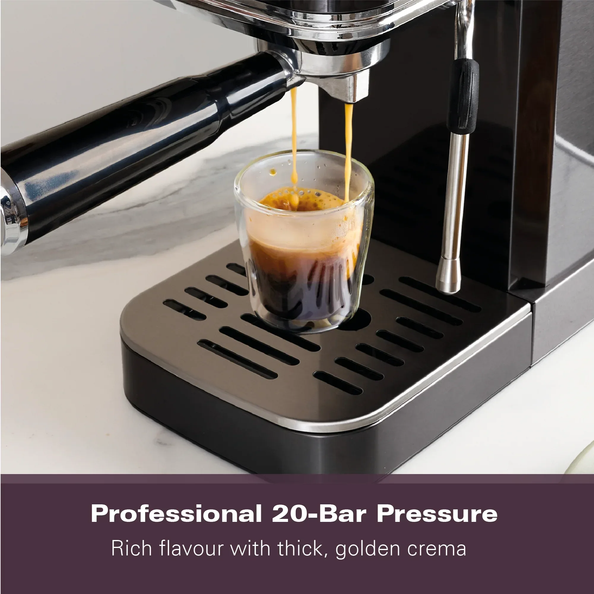 Hamilton Beach BaristaPro Touch 5-in-1 Espresso Machine Black - Image 8