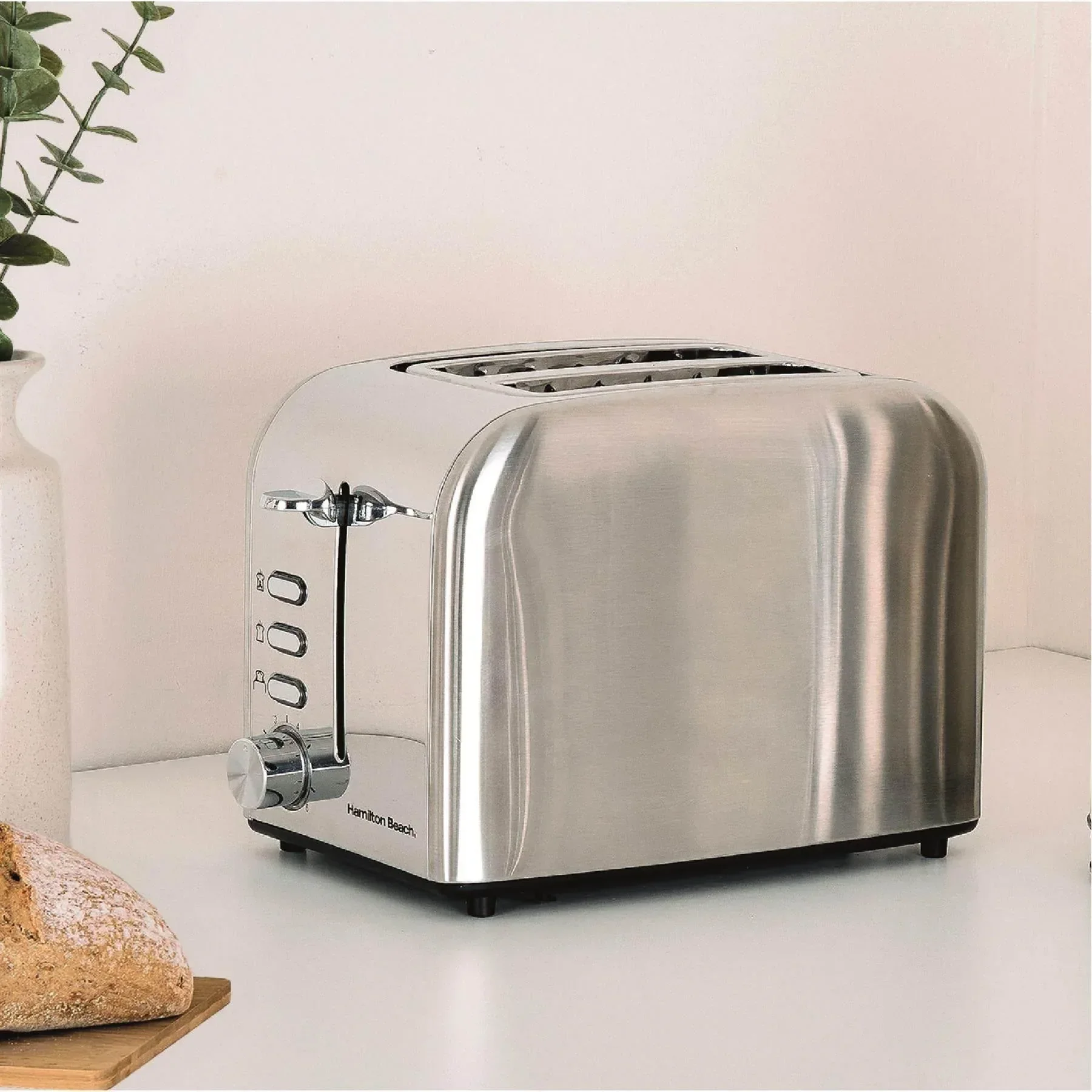 Hamilton Beach Compact 1L Kettle & Rise 2 Slice Toaster Set - Stainless Steel - Image 3