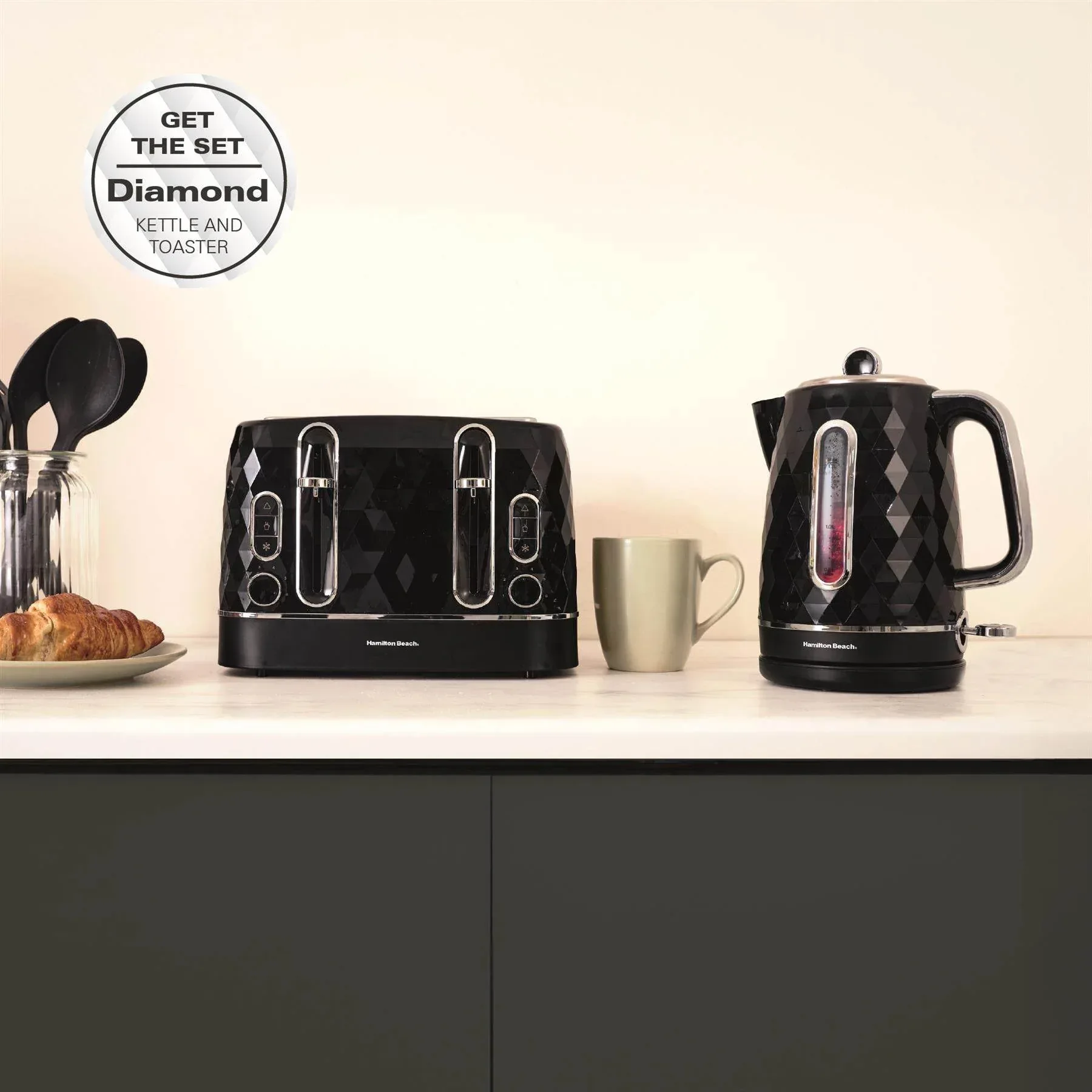 Hamilton Beach Diamond 1.7L Kettle - Black - Image 9