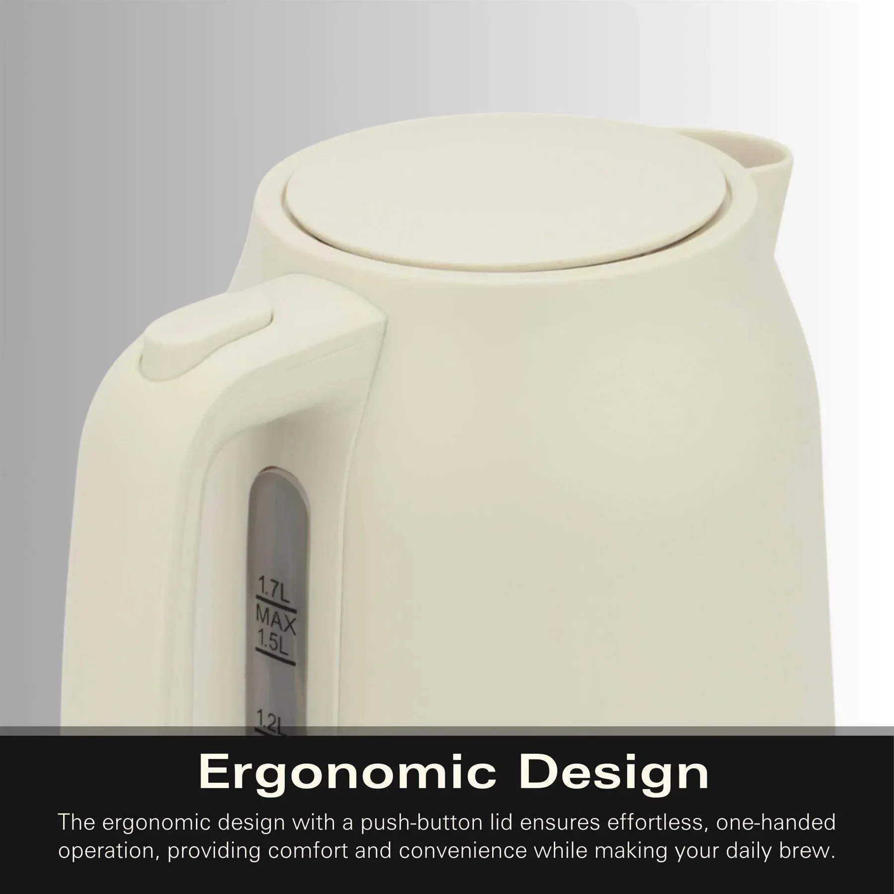 Hamilton Beach Ella 1.7L Kettle - Matte Latte - Image 7