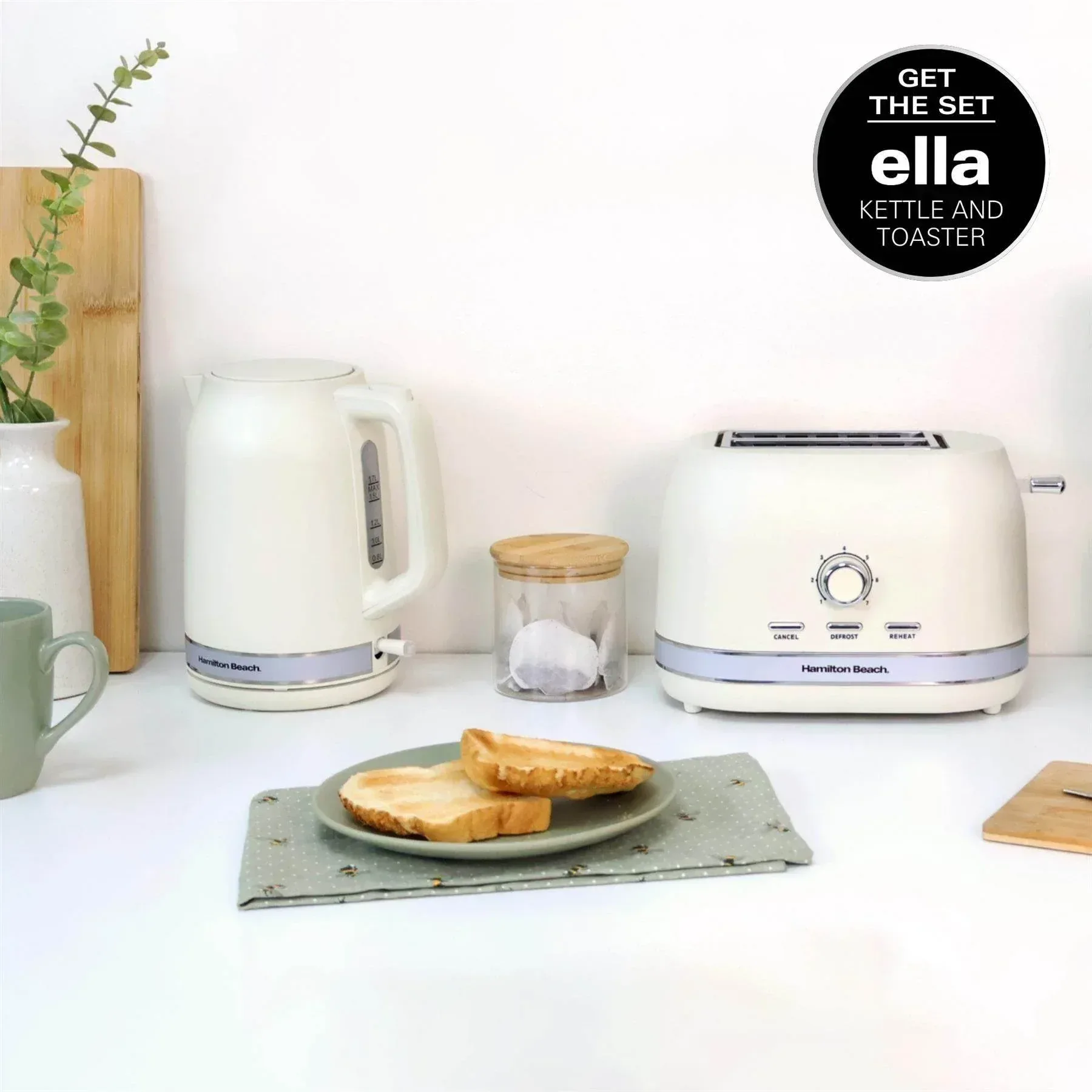 Hamilton Beach Ella 2 Slice Toaster - Matte Latte - Image 10