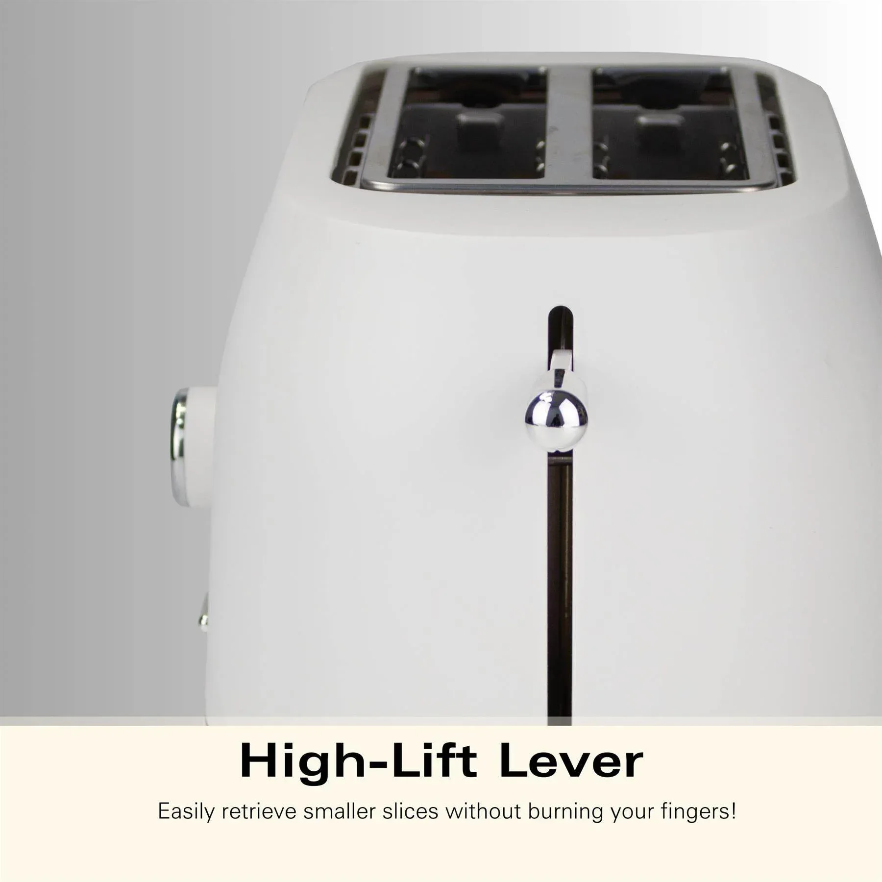 Hamilton Beach Ella 2 Slice Toaster - Matte White - Image 8