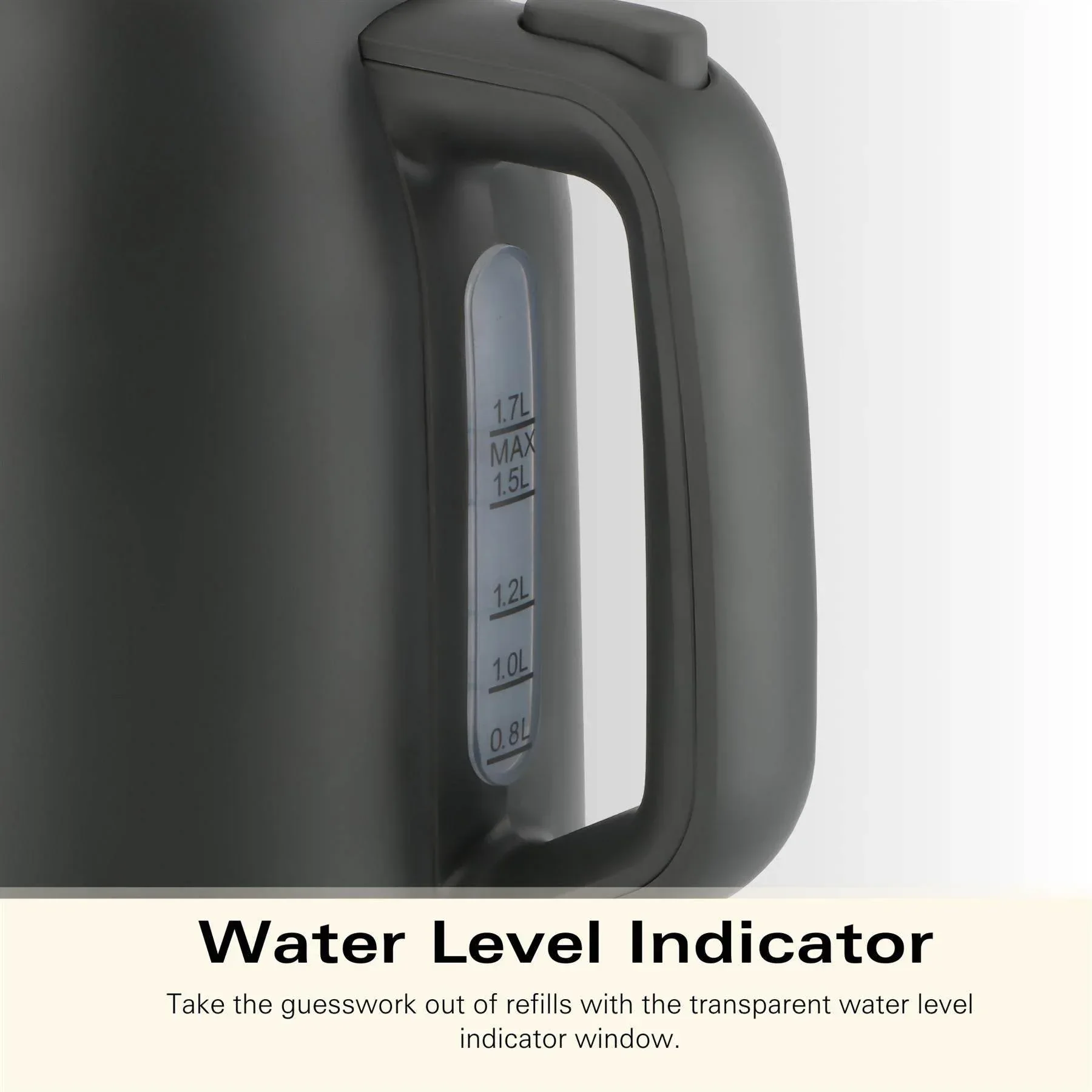 Hamilton Beach Ella Kettle & Toaster Set - Matte Charcoal - Image 6