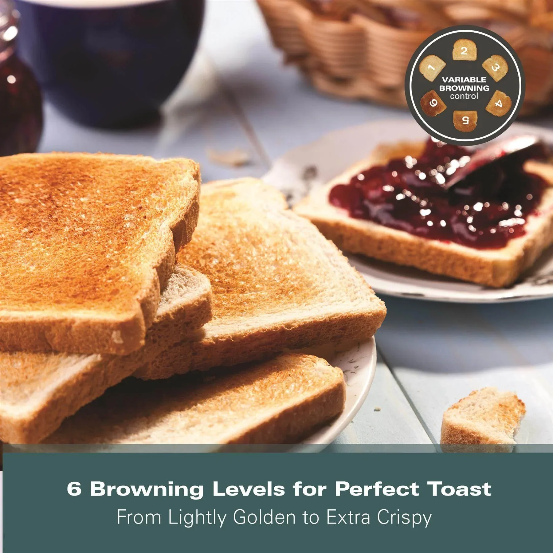Hamilton Beach Essential 2 Slice Plastic Toaster - Black - Image 10