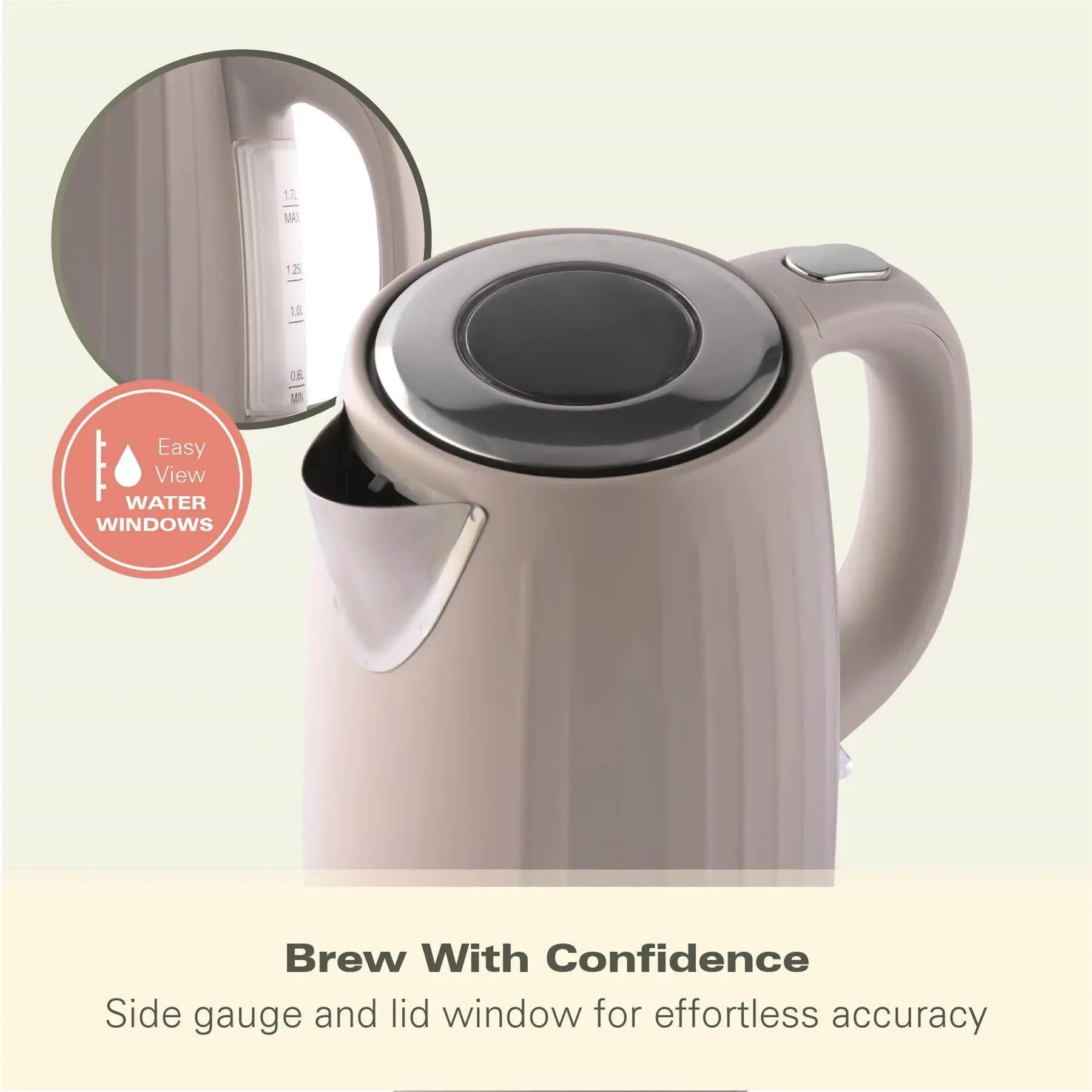 Hamilton Beach Harmony 1.7L Kettle - Cappuccino - Image 6
