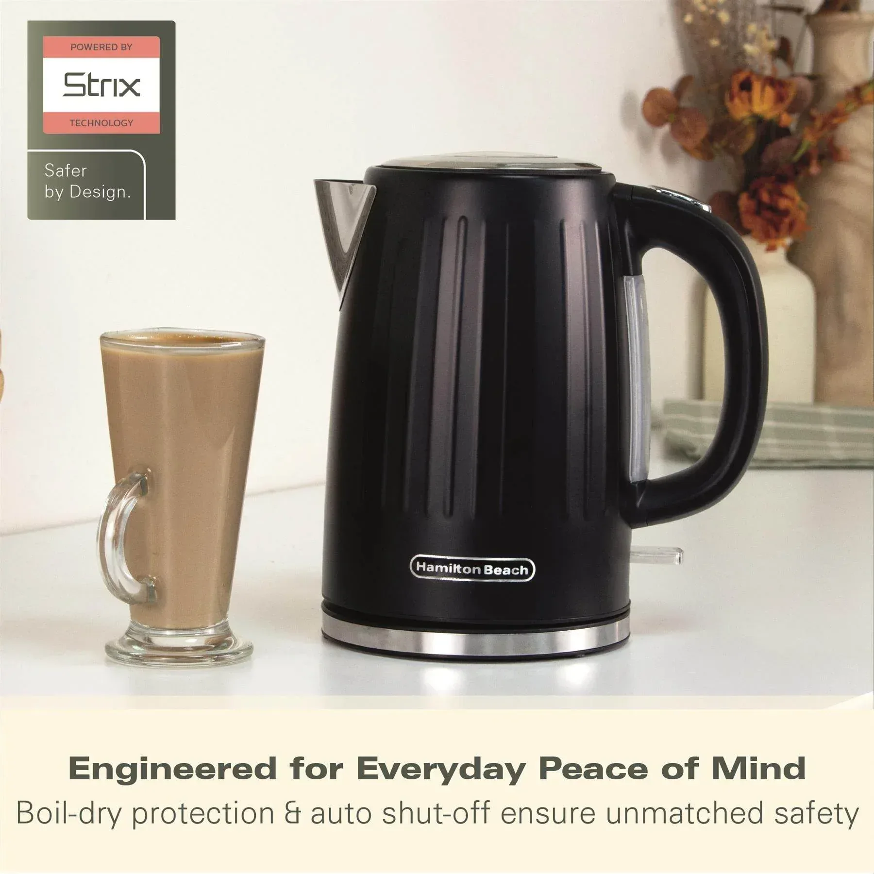 Hamilton Beach Harmony 1.7L Kettle - Espresso - Image 8
