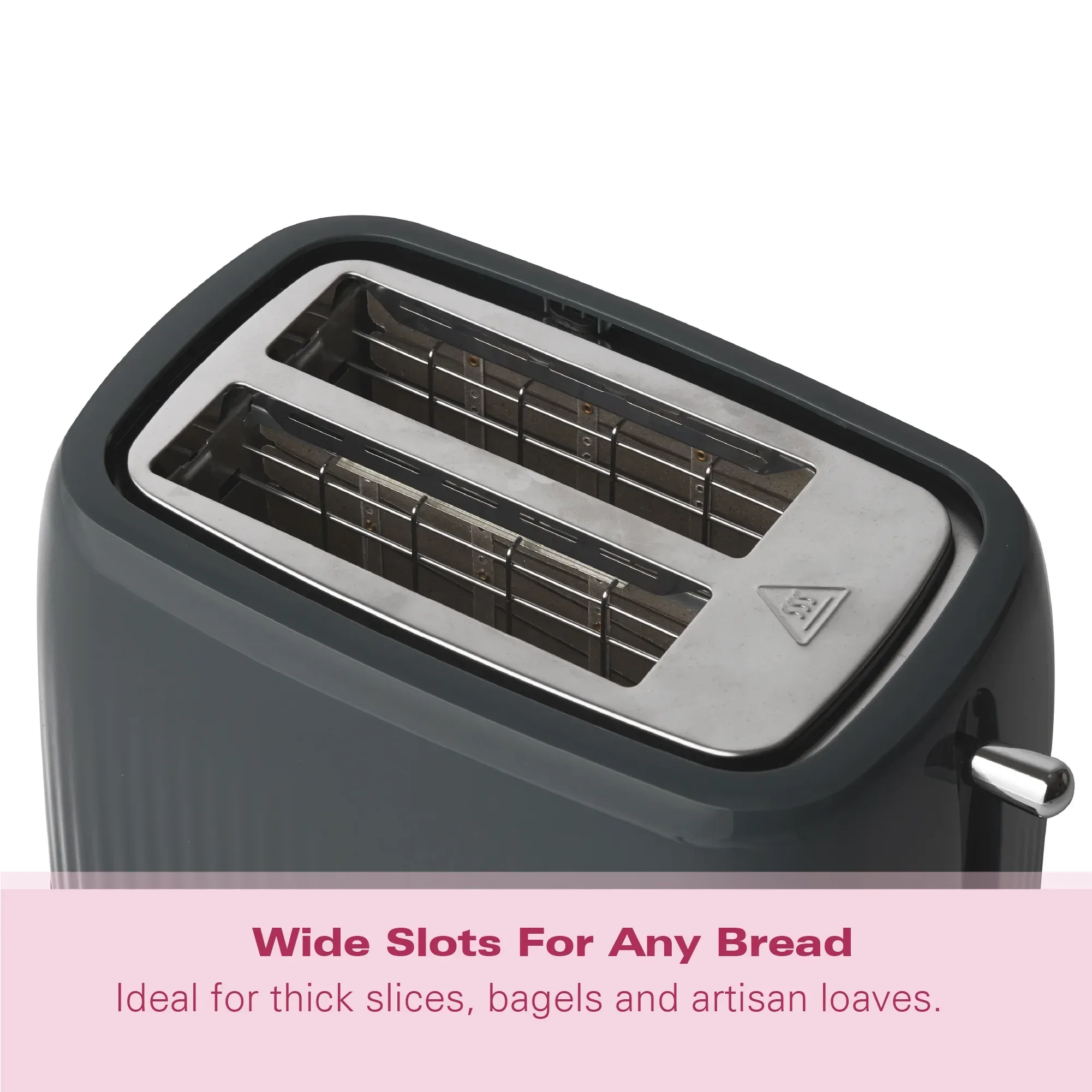 Hamilton Beach Miami 2 Slice Toaster Charcoal Grey - Image 7