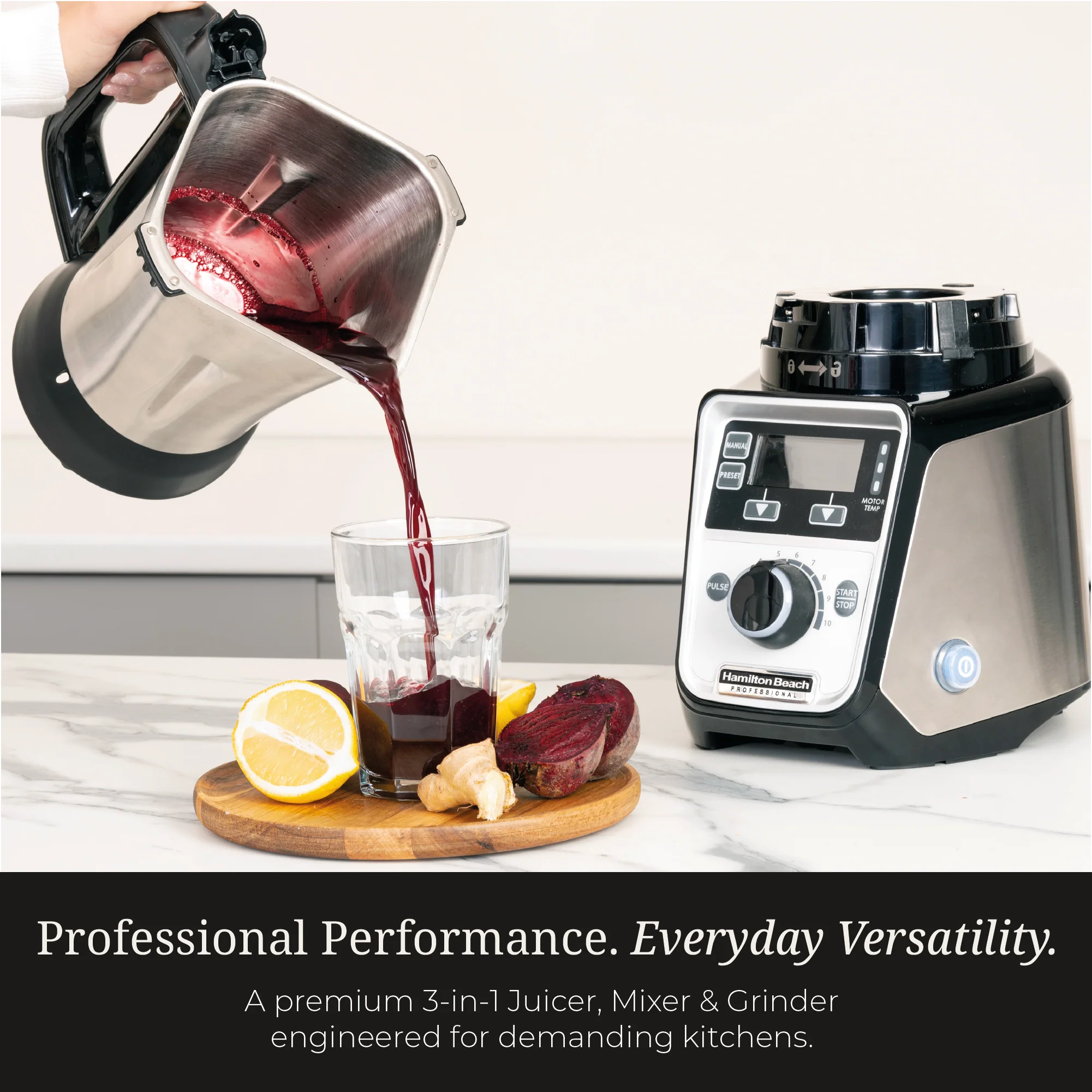 Hamilton Beach Professional Juicer Mixer Grinder - Image 4